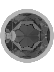 INTENSE PLUG ANAL METAL ALUMINIO CON CRISTAL NEGRO TALLA S