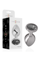 INTENSE PLUG ANAL METAL ALUMINIO CON CRISTAL NEGRO TALLA M