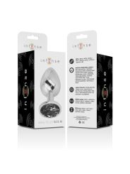 INTENSE PLUG ANAL METAL ALUMINIO CON CRISTAL NEGRO TALLA M