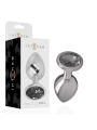 INTENSE PLUG ANAL METAL ALUMINIO CON CRISTAL NEGRO TALLA L