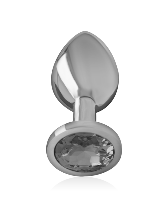 INTENSE PLUG ANAL METAL ALUMINIO CON CRISTAL NEGRO TALLA L