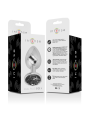 INTENSE PLUG ANAL METAL ALUMINIO CON CRISTAL NEGRO TALLA L