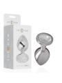 INTENSE PLUG ANAL METAL ALUMINIO CON CRISTAL PLATA TALLA S
