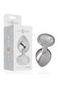 INTENSE PLUG ANAL METAL ALUMINIO CON CRISTAL PLATA TALLA M