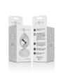 INTENSE PLUG ANAL METAL ALUMINIO CON CRISTAL PLATA TALLA M