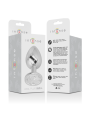 INTENSE PLUG ANAL METAL ALUMINIO CON CRISTAL PLATA TALLA L