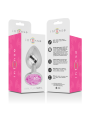 INTENSE PLUG ANAL METAL ALUMINIO CON CRISTAL ROSA TALLA L