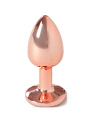 SECRETPLAY METAL BUTT PLUG ORO ROSA TALLA S 7 CM
