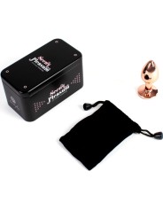SECRETPLAY METAL BUTT PLUG ORO ROSA TALLA S 7 CM