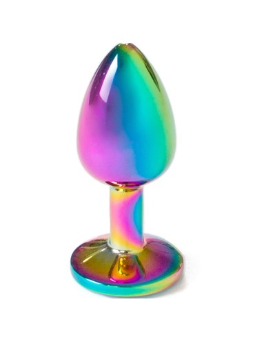 SECRETPLAY METAL BUTT PLUG MULTICOLOR TALLA S 7 CM