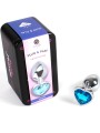SECRETPLAY METAL BUTT PLUG CORAZON AZUL TALLA S 7 CM