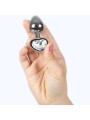 SECRETPLAY METAL BUTT PLUG CORAZON TRANSPARENTE TALLA S 7 CM