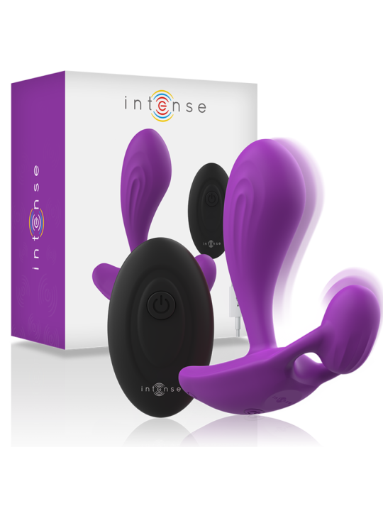 INTENSE SHELLY DUO ANAL PERINEO VAGINAL CLITORIS REMOTO MORADO