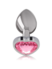 INTENSE PLUG ANAL METAL ALUMINIO CORAZON ROSA TALLA S