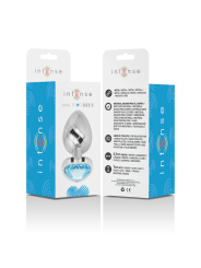 INTENSE PLUG ANAL METAL ALUMINIO CORAZON AZUL TALLA S