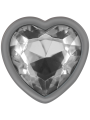 INTENSE PLUG ANAL METAL ALUMINIO CORAZON BLANCO TALLA S