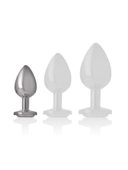 INTENSE PLUG ANAL METAL ALUMINIO CORAZON BLANCO TALLA S