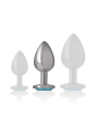INTENSE PLUG ANAL METAL ALUMINIO CORAZON AZUL TALLA M