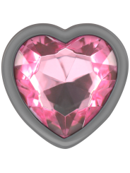 INTENSE PLUG ANAL METAL ALUMINIO CORAZON ROSA TALLA L