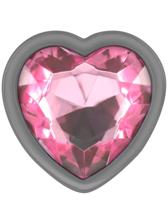 INTENSE PLUG ANAL METAL ALUMINIO CORAZON ROSA TALLA L