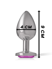INTENSE PLUG ANAL METAL ALUMINIO CORAZON ROSA TALLA L