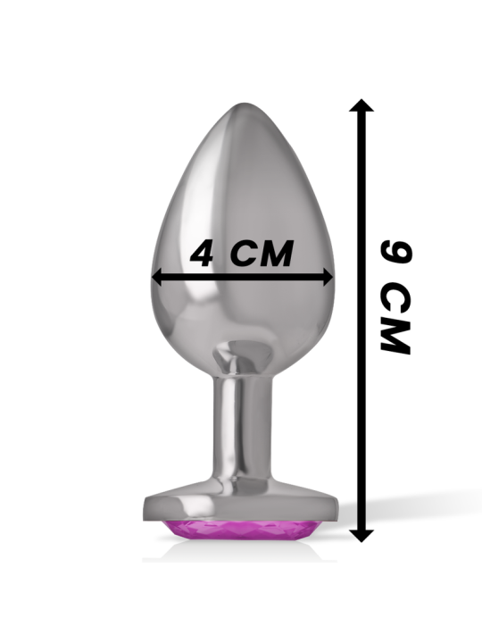 INTENSE PLUG ANAL METAL ALUMINIO CORAZON ROSA TALLA L