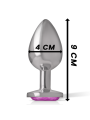 INTENSE PLUG ANAL METAL ALUMINIO CORAZON ROSA TALLA L