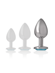 INTENSE PLUG ANAL METAL ALUMINIO CORAZON AZUL TALLA L
