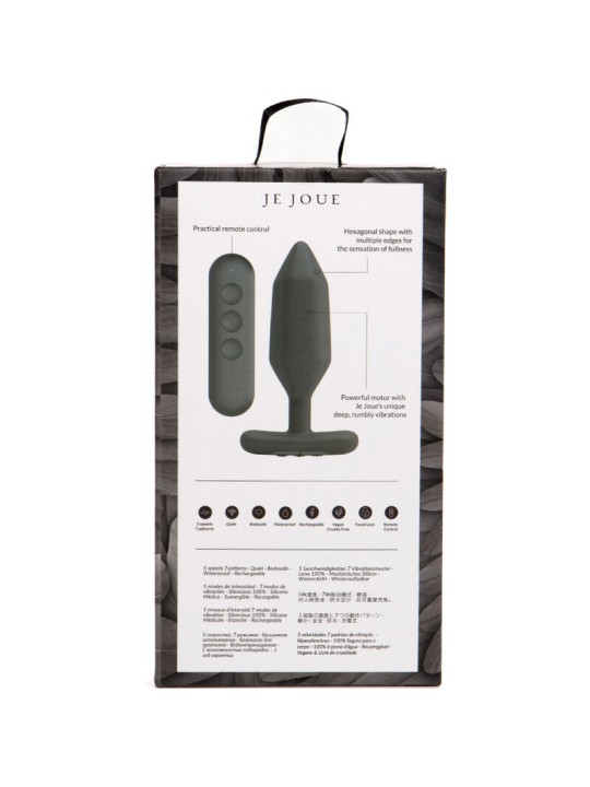 JE JOUE ONYX PLUG ANAL VIBRADOR NEGRO