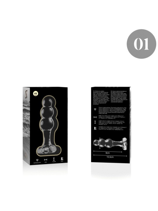 NEBULA SERIES BY IBIZA MODELO 1 PLUG CRISTAL TRANSPARENTE 105 CM O 3 CM