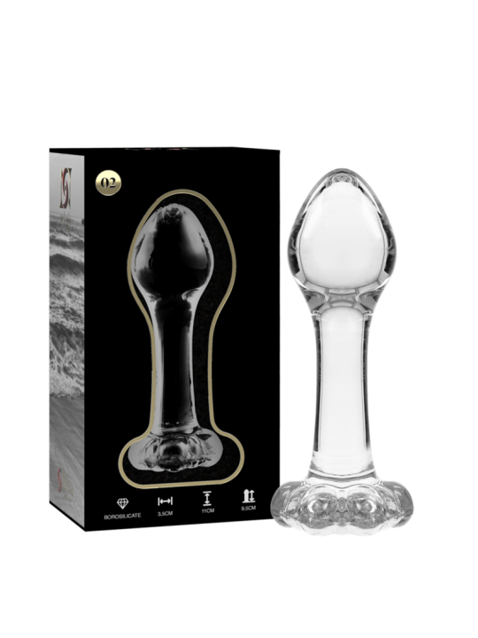 NEBULA SERIES BY IBIZA MODELO 2 PLUG CRISTAL TRANSPARENTE 11 CM O 35 CM