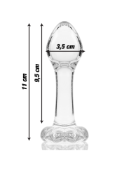 NEBULA SERIES BY IBIZA MODELO 2 PLUG CRISTAL TRANSPARENTE 11 CM O 35 CM