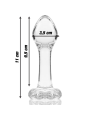 NEBULA SERIES BY IBIZA MODELO 2 PLUG CRISTAL TRANSPARENTE 11 CM O 35 CM