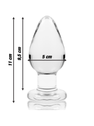 NEBULA SERIES BY IBIZA MODELO 3 PLUG CRISTAL TRANSPARENTE 11 CM O 5 CM