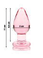 NEBULA SERIES BY IBIZA MODELO 3 PLUG CRISTAL TRANSPARENTE 11 CM O 5 CM