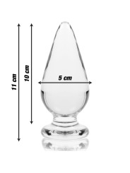 NEBULA SERIES BY IBIZA MODELO 4 PLUG CRISTAL TRANSPARENTE 11 CM O 5 CM