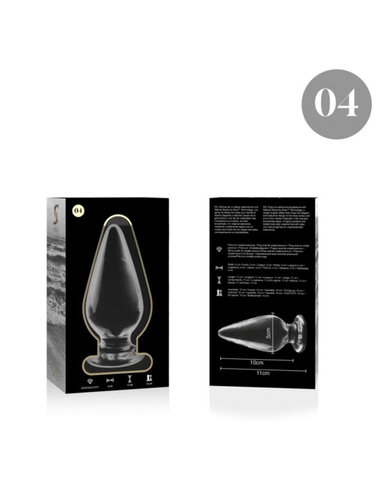 NEBULA SERIES BY IBIZA MODELO 4 PLUG CRISTAL TRANSPARENTE 11 CM O 5 CM