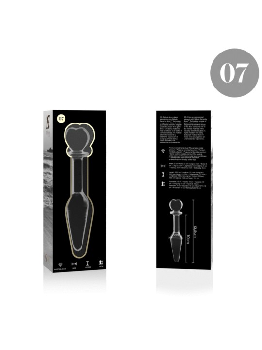 NEBULA SERIES BY IBIZA MODELO 7 PLUG CRISTAL TRANSPARENTE 135 CM O 3 CM