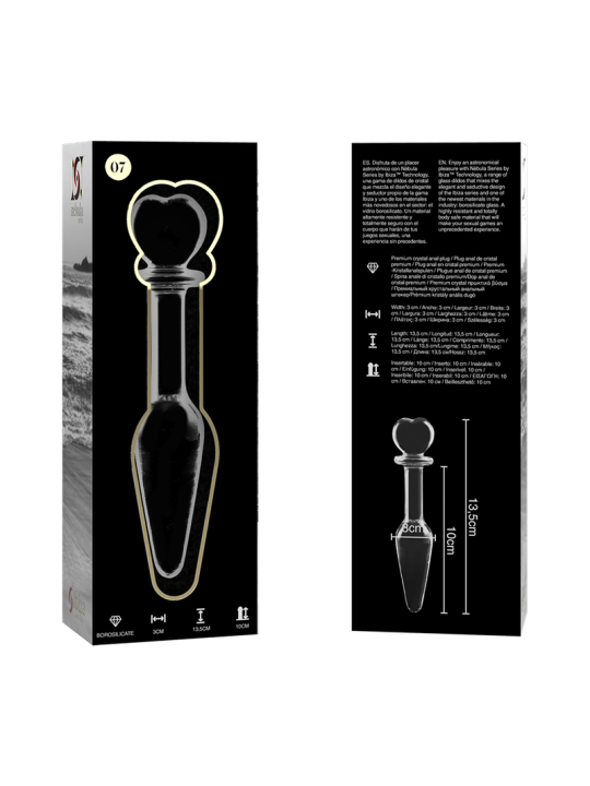 NEBULA SERIES BY IBIZA MODELO 7 PLUG CRISTAL TRANSPARENTE 135 CM O 3 CM