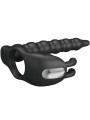 PRETTY LOVE BLACKNEY ANILLO PENE CON PLUG VIBRADOR NEGRO
