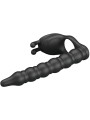 PRETTY LOVE BLACKNEY ANILLO PENE CON PLUG VIBRADOR NEGRO