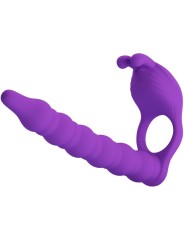 PRETTY LOVE BLACKNEY ANILLO PENE CON PLUG VIBRADOR LILA