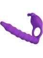 PRETTY LOVE BLACKNEY ANILLO PENE CON PLUG VIBRADOR LILA