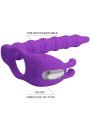 PRETTY LOVE BLACKNEY ANILLO PENE CON PLUG VIBRADOR LILA