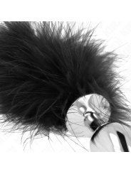 KINK PLUG ANAL 11 x 7 CM ACERO INOXIDABLE CON PLUMA 11 CM