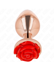 KINK PLUG ANAL ORO ROSADO ROSA ROJA L