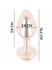 KINK PLUG ANAL ORO ROSADO ROSA ROJA L