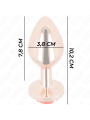 KINK PLUG ANAL ORO ROSADO ROSA ROJA L
