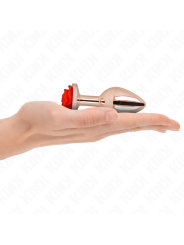 KINK PLUG ANAL ORO ROSADO ROSA ROJA M
