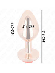 KINK PLUG ANAL ORO ROSADO ROSA ROJA M